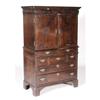 Image 1 : 1 ENGLISH WILLIAM & MARY BURL WALNUT CABINET