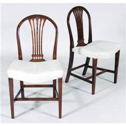 1 PAIR OF GEORGE III STYLE SIDECHAIRS  CONDIT