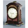 Image 1 : 1 GEORGE III MAHOGANY BRACKET CLOCK with gilt