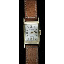 1 14K GOLD LECOULTRE WRIST WATCH circa 1930