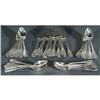 Image 2 : 1 EXTENSIVE FRENCH SILVER FLATWARE SET 143 pi