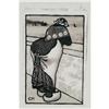 Image 1 : 1 CARL MOSER 13"x 8 1/2" Woodblock Print from