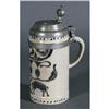 Image 1 : 1 GERMAN INCISED STONEWARE STEIN 10" high, 18