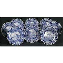 SET OF 8 COLUMBIA UNIVERSITY PLATES  CONDITIO