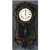 Image 1 : 1 ENGLISH WALL CLOCK with papier mache face 3
