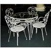 Image 1 : 1 IRON PATIO SET glass top table and four cha