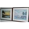 Image 1 : 1 PAIR OF CONTEMPORARY LITHOGRAPHS, both fram