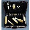 Image 1 : 1 MEN'S TRAVEL CASE, case and elements with "