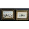 Image 1 : 1 PAIR OF ENGLISH WATERCOLORS E.M. Walker 10"