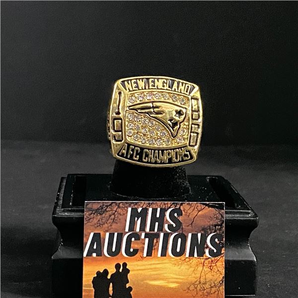 NEW ENGLAND PATRIOTS N.F.L 1996  COATES  CHAMPIONSHIP REPLICA RING (ref656)