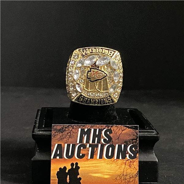 KANSAS CITY CHIEFS N.F.L 2019  MAHOMES  CHAMPIONSHIP REPLICA RING (ref666)