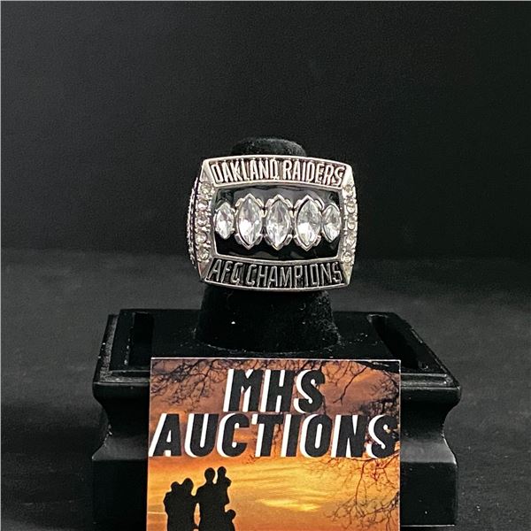 OAKLAND RAIDERS N.F.L 2002  GANNON  CHAMPIONSHIP REPLICA RING (ref685)