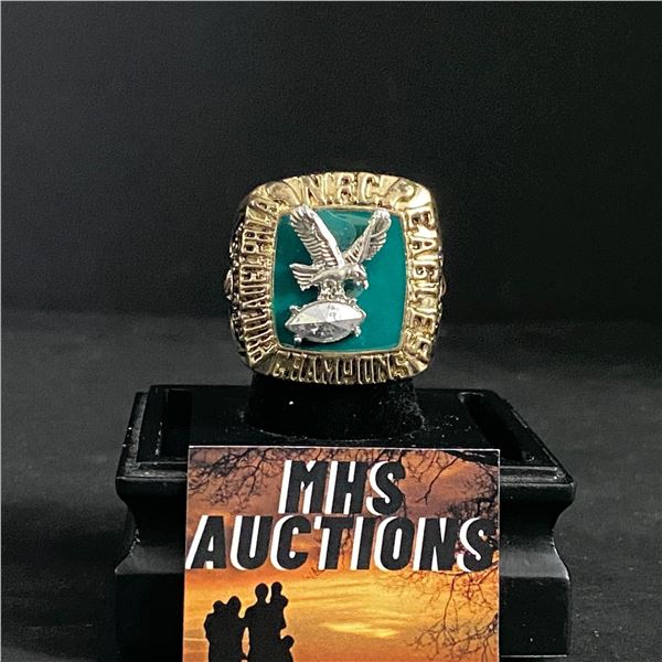 PHILADELPHIA EAGLES N.F.L 1980  JOHNSON  CHAMPIONSHIP REPLICA RING (ref697)