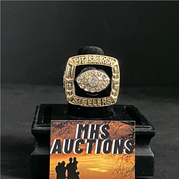 PITTSBURGH STEELERS N.F.L 1995  MCAFEE  CHAMPIONSHIP REPLICA RING (ref706)