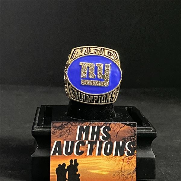 NEW YORK GIANTS N.F.L 2000  MCDONALD  CHAMPIONSHIP REPLICA RING (ref717)