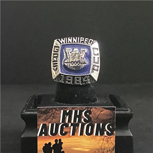 WINNIPEG BLUE BOMBERS C.F.L 1984  FOWLER  CHAMPIONSHIP REPLICA RING