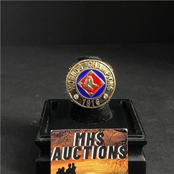 BOSTON RED SOX M.L.B 1916 "BABE RUTH" CHAMPIONSHIP REPLICA RING (ref527)