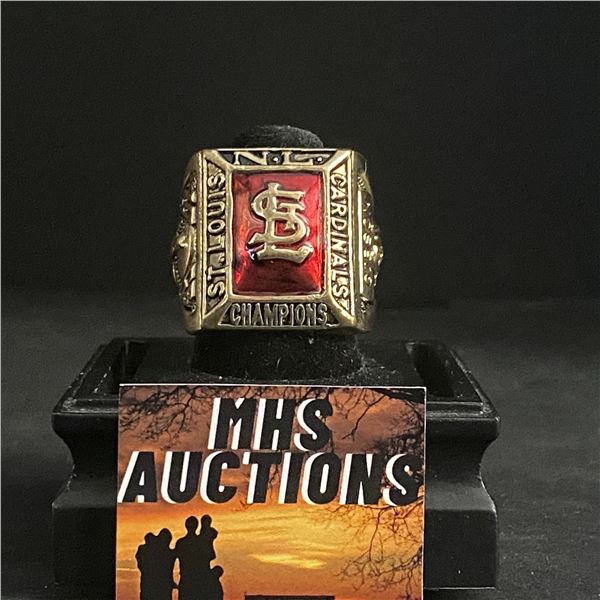 ST LOUIS CARDINALS M.L.B 1968 "GIBSON" CHAMPIONSHIP REPLICA RING (ref537)