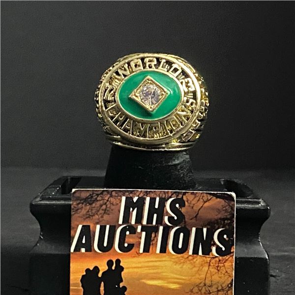 OAKLAND ATHLETICS M.L.B 1973 CHAMPIONSHIP REPLICA RING (ref584)