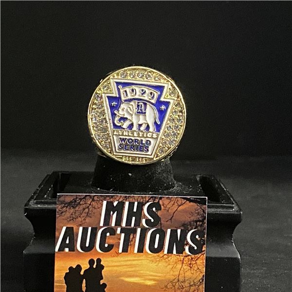 PHILADELPHIA ATHLETICS M.L.B 1929  LEFTY GROVE  CHAMPIONSHIP REPLICA RING (ref603)