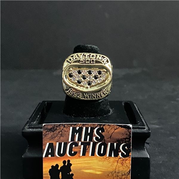 DAYTONA 500 1993 WINNER  JARRETT  CHAMPIONSHIP REPLICA RING (ref975)