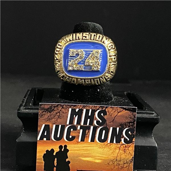 WINSTON CUP #24 2001 CHAMPIONS  WALSER  CHAMPIONSHIP REPLICA RING (ref977)