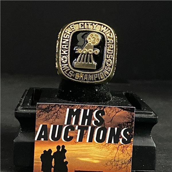 KANSAS CITY WIZARDS M.L.S CUP 2000  MEOLA  CHAMPIONSHIP REPLICA RING (ref988)