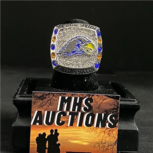 OLATHE SOUTH FALCONS 2021  SOCCER PARENT  CHAMPIONSHIP REPLICA RING (ref990)