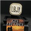 Image 1 : LYNDON BAINES JOHNSON U.S PRESIDENTIAL "PRESIDENT" CHAMPIONSHIP REPLICA RING (ref998)