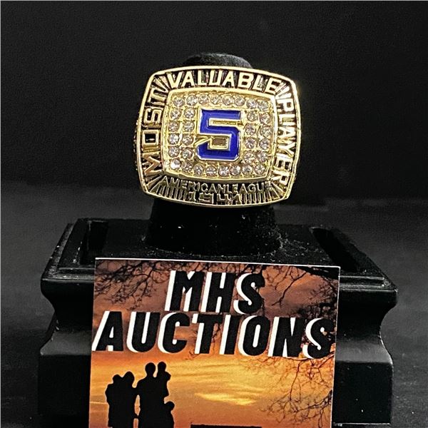 JOE DIMAGGIO #5 MOST VALUABLE PLAYER "JOSEPH PAUL DIMAGGIO" CHAMPIONSHIP REPLICA RING (ref904)