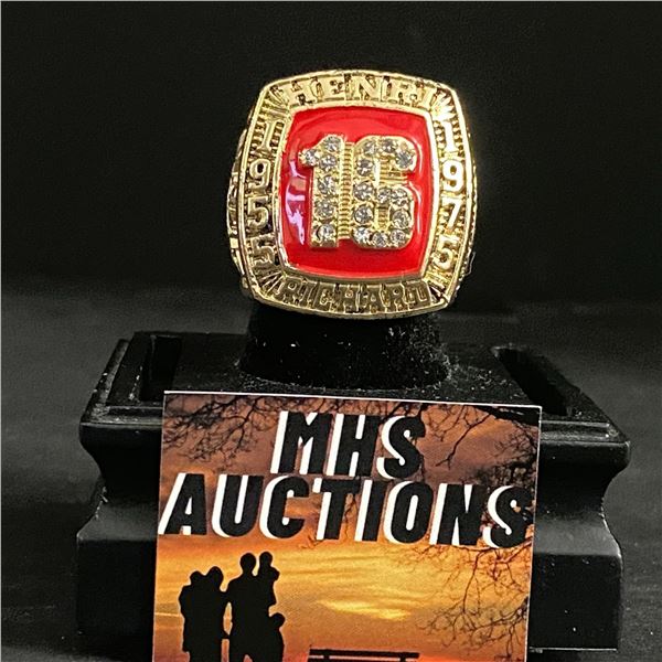 HENRI RICHARD #16 HALL OF FAME 1955-1975  358 CAREER GOALS  CHAMPIONSHIP REPLICA RING (ref923)