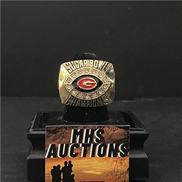 GEORGIA BULLDOGS CHAMPIONS 2008 "BULLDOGS" NATIONAL CHAMPIONSHIP REPLICA RING (ref1051)