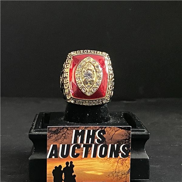 GEORGIA BULLDOGS CHAMPIONS 2003 "RICHT" NATIONAL CHAMPIONSHIP REPLICA RING (ref1053)