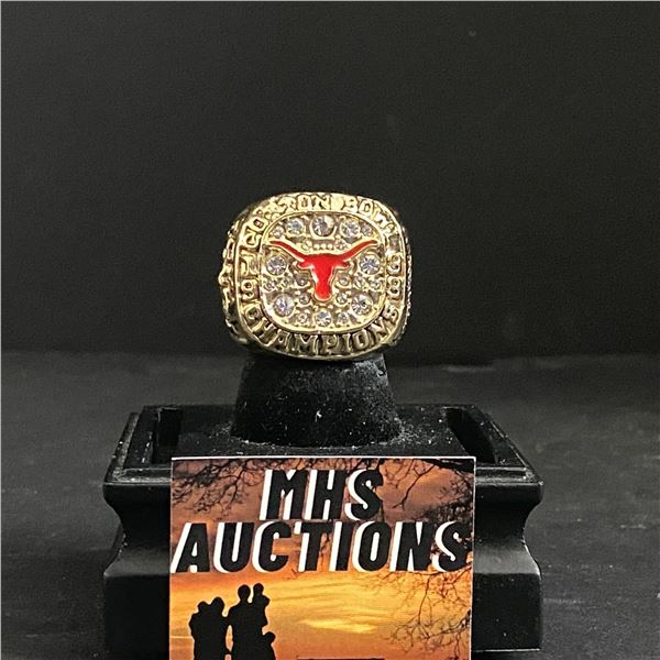 TEXAS LONGHORNS CHAMPIONS 1999 "ROYAL" NATIONAL CHAMPIONSHIP REPLICA RING (ref1059)