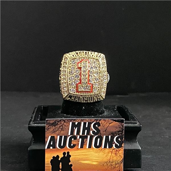 TEXAS LONGHORNS CHAMPIONS 2005  BROWN  NATIONAL CHAMPIONSHIP REPLICA RING (ref1062)