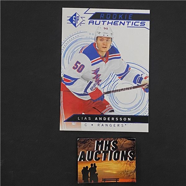 LIAS ANDERSSON 2018-19 SP HOCKEY ROOKIE CARD (ref2745)