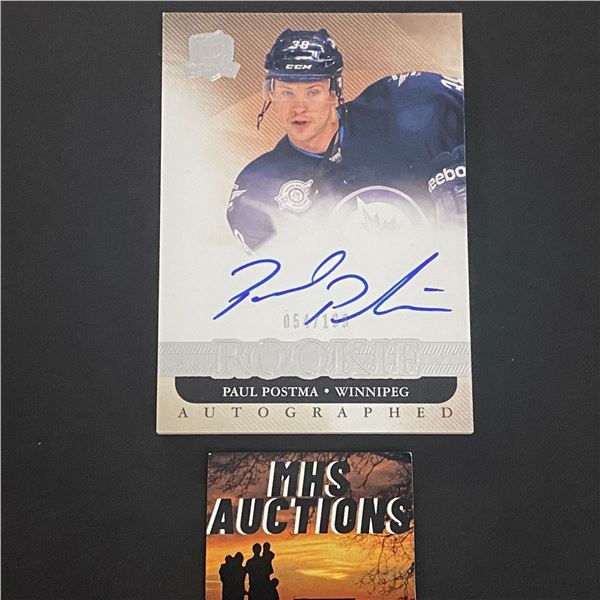 PAUL POSTMA  2011/12 UPPER DECK THE CUP AUTOGRAPH CARD #D/199 (ref2159)