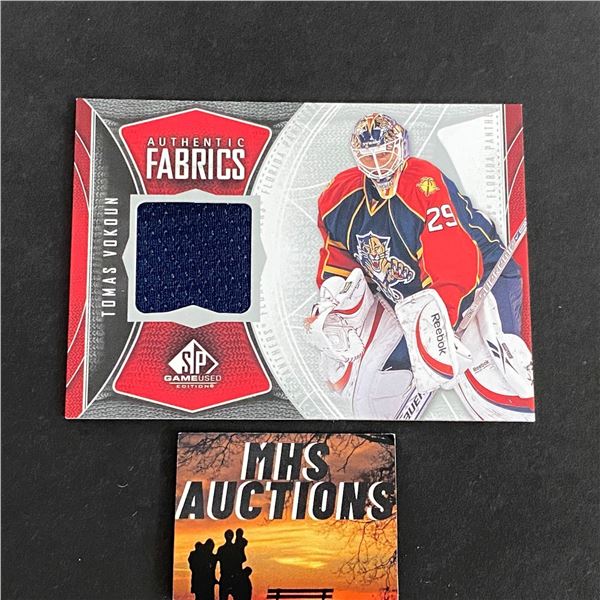 2009-10 U.D SPGU HOCKEY TOMAS VOKOUN JERSEY CARD (ref2056)