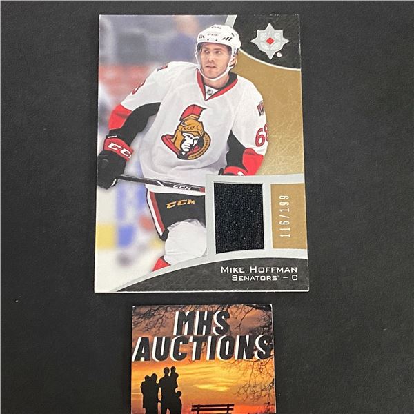 MIKE HOFFMAN JERSEY CARD 2015/16 U.D ULTIMATE COLLECTION #116 OF 199 MADE (ref2212)