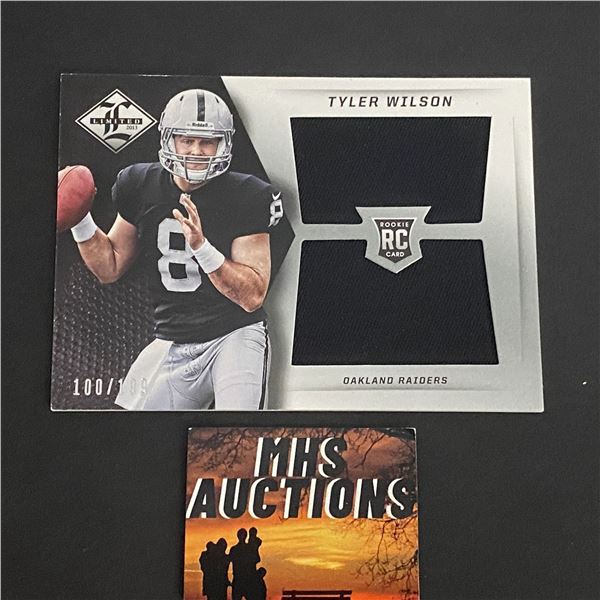 2013 PANINI TYLER WILSON JERSEY CARD ONLY 199 MADE #100/199 (ref2235)