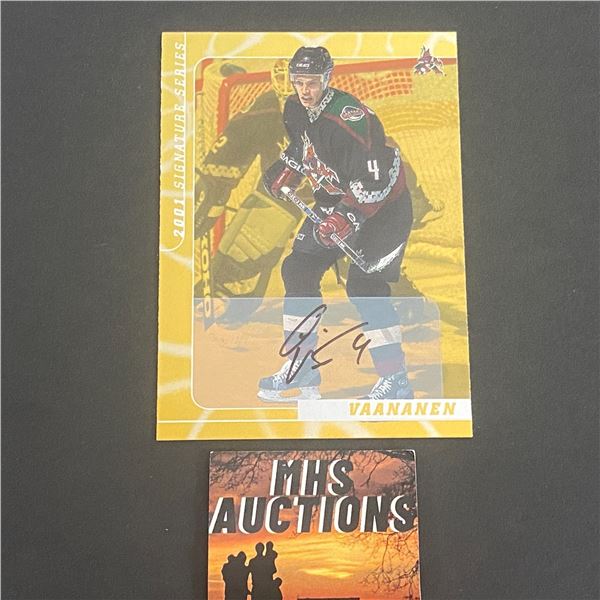 2000 IN THE GAME AUTOGRAPH OSSI VAANEN AUTOGRAPH CARD (ref2301)