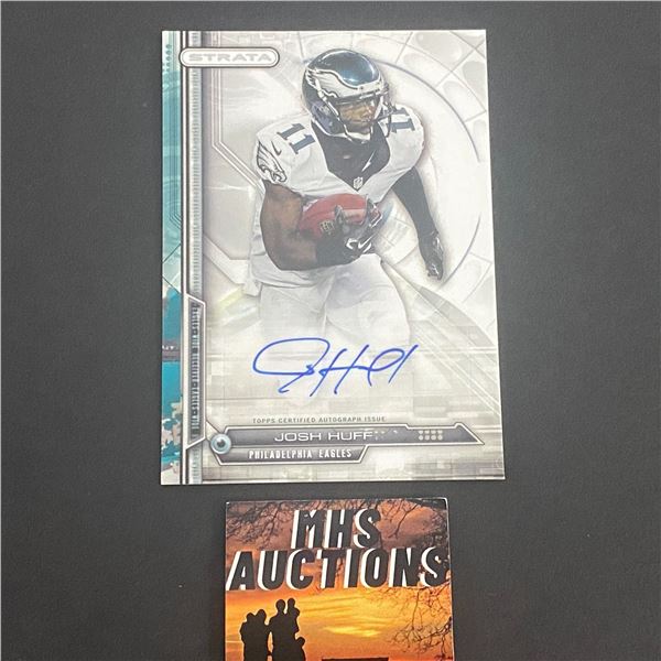 2014 TOPPS FOOTBALL AUTOGRAPH JOSH HUFF N.F.L AUTOGRAPH CARD (ref2308)