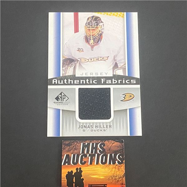 JONAS HILLER ANAHEIM MIGHTY DUCKS JERSEY CARD (ref2310)