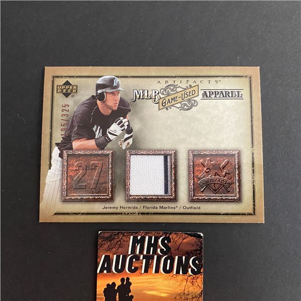 2006 ARTIFACTS JEREMY HERMIDA JERESY CARD #195/325 ONLY 325 MADE IN THE WORLD (ref2351)