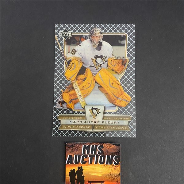 MARC-ANDRE FLEURY INSERT CARD 2007 MCDONALDS (ref2360)