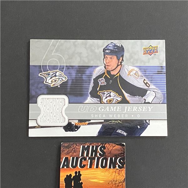 2008-09 UPPER DECK SHEA WEBER JERSEY CARD (ref2364)