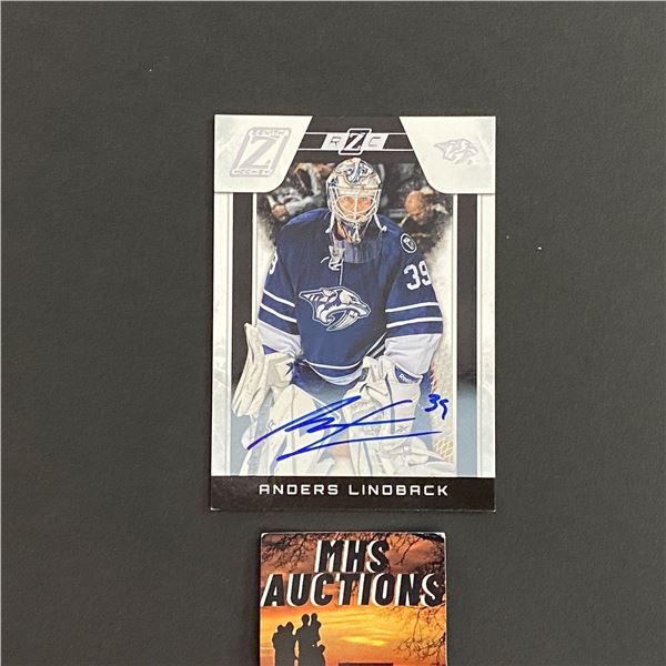 2011 PANINI ANDERS LINDBACK AUTOGRAPH HOCKEY CARD #889/999 ONLY 999 MADE (ref2479)