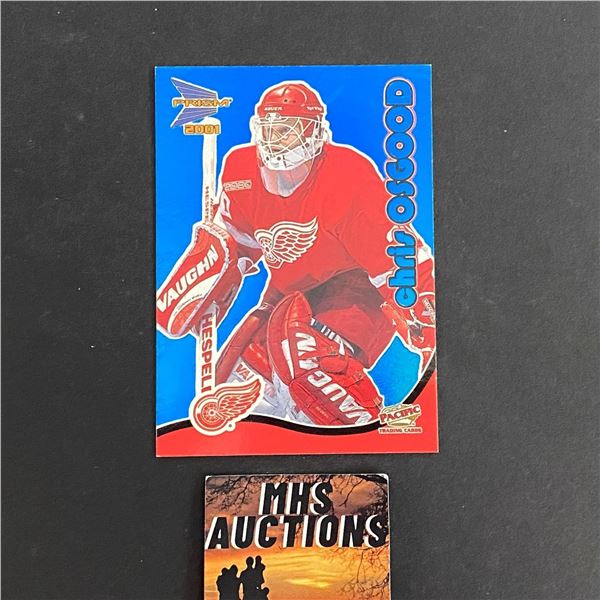 2001 UPPER DECK MCDONALDS CHRIS OSGOOD BLUE RARE HOCKEY CARD (ref2531)