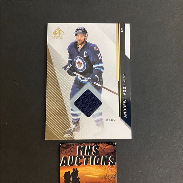 2014-15 SP GAME USED ANDREW LADD HOCKEY JERSEY CARD (ref2537)