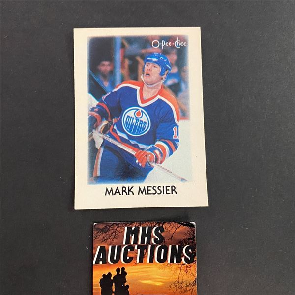 MARK MESSIER 1987 O PEE CHEE MINI BASE CARD (ref2618)